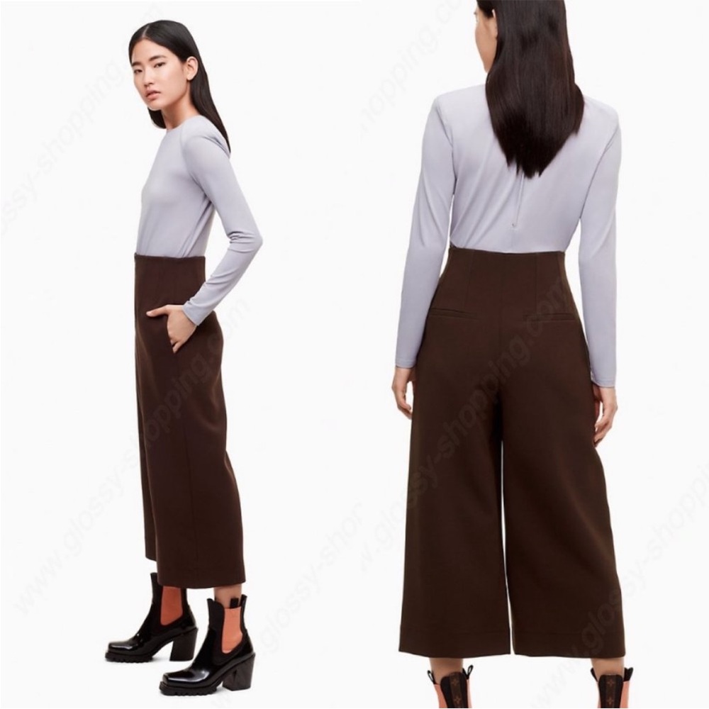 Ariztia x Babaton 1-01 • cady brown wide leg pants sz 00